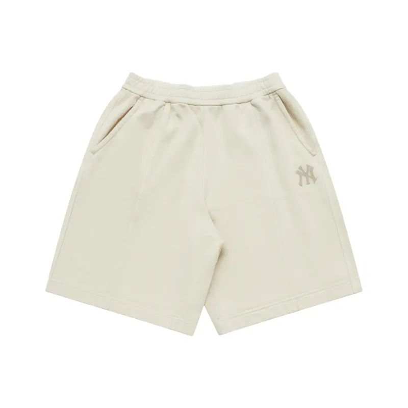MLB New York Yankees Basic Collection SS25 Casual Shorts Women's Beige-0