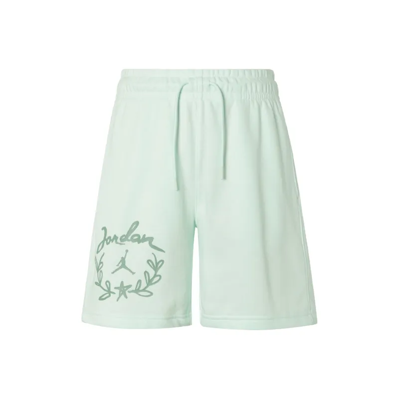 Jordan Brooklyn Fleece Casual Shorts Women's Light Green-0