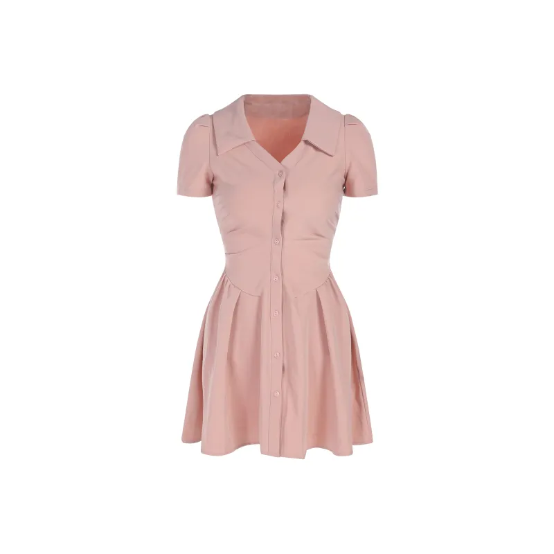 COVER TIME Short-Sleeved Dresses Women's Pink-0