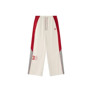 FILA FUSION Knitted Sports Pants Women's Vanilla White