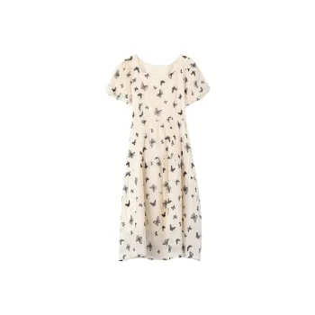 ONE PASS STUDIO Short-Sleeved Dresses Women's Butterfly Print
