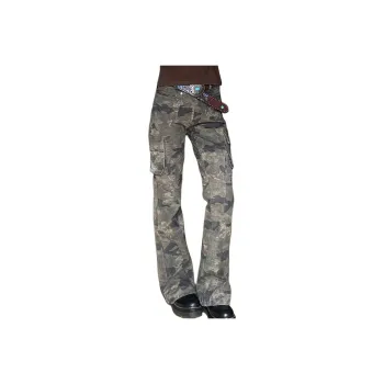BEAR UNION Cargo Pants Unisex Army Green
