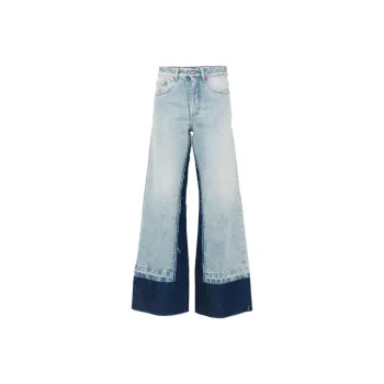 MM6 Maison Margiela Logo Patch Panelled Jeans