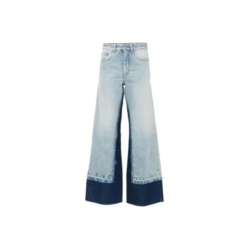 MM6 Maison Margiela Logo Patch Panelled Jeans