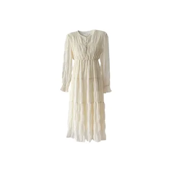 ARIADNAW STUDIO Long Sleeved Dress Women's Ecru