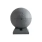 Gray[Spherical Diameter Approx. 10.1cm, Total Height Approx. 12.8cm]
