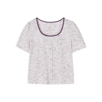 XIANGYING T Shirt Women's Purple