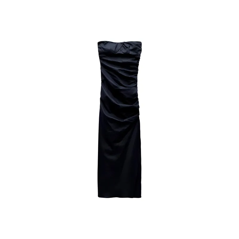 ZARA Sleeveless Dress Women's Blue-0