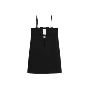 CELINE Trapeze Bow Detailed Sleeveless Dress