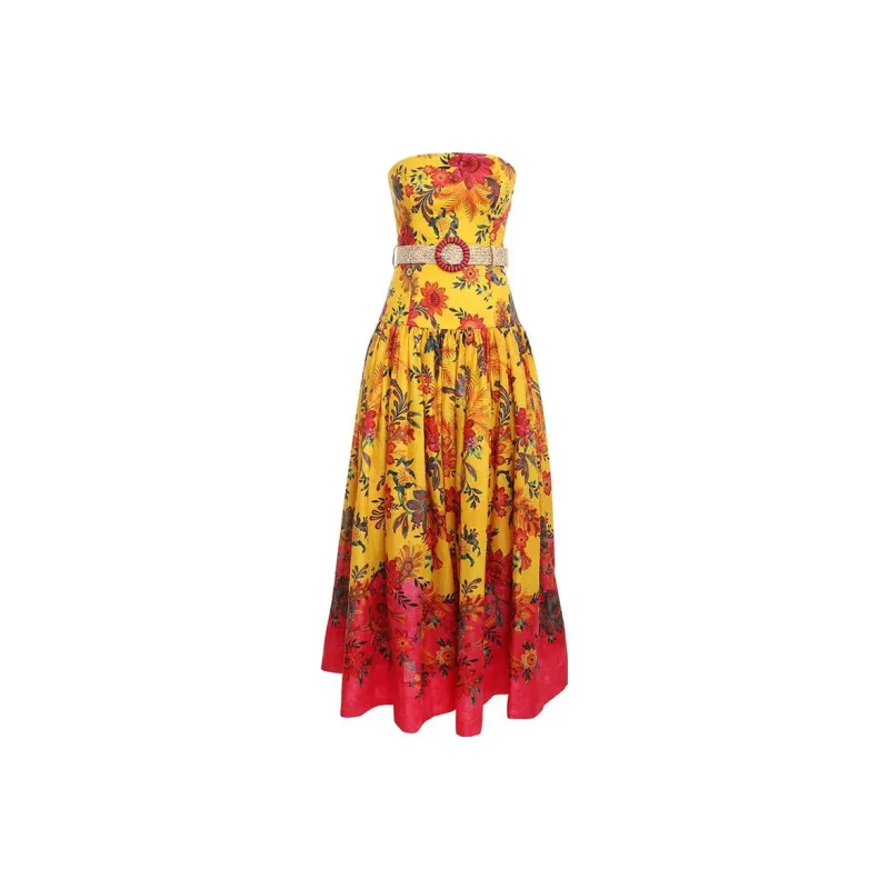 Zimmermann Sleeveless Dresses Women's Yellow-0