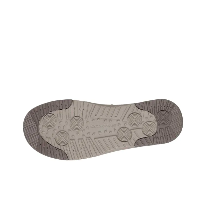 Skechers Melson Slip Resistant Low Top Casual Shoes Men's Light Brown-4
