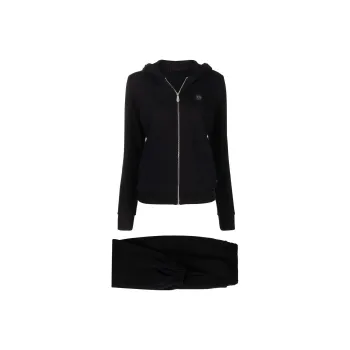 PHILIPP PLEIN Sequin Embellished Skull Tracksuit Set