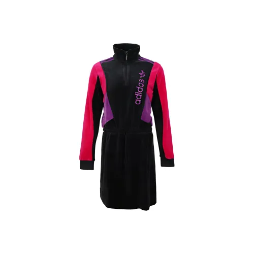 Adidas Originals Long Sleeved Dresses Women's Black
