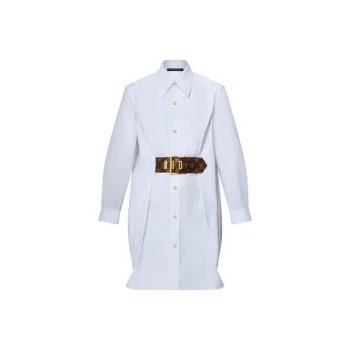 LOUIS VUITTON Belted Shirt Dress