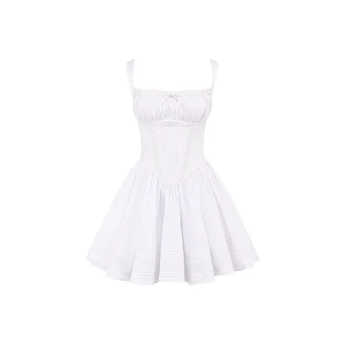 HOUSE OF CB NATASSIA Slip Dress Women's White/White