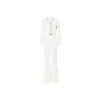 ELIE SAAB Crystal embellished Belted Jumpsuit