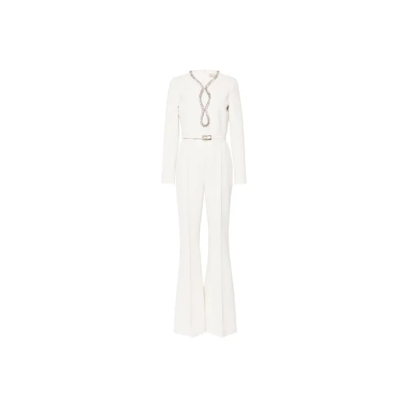ELIE SAAB Crystal embellished Belted Jumpsuit-0