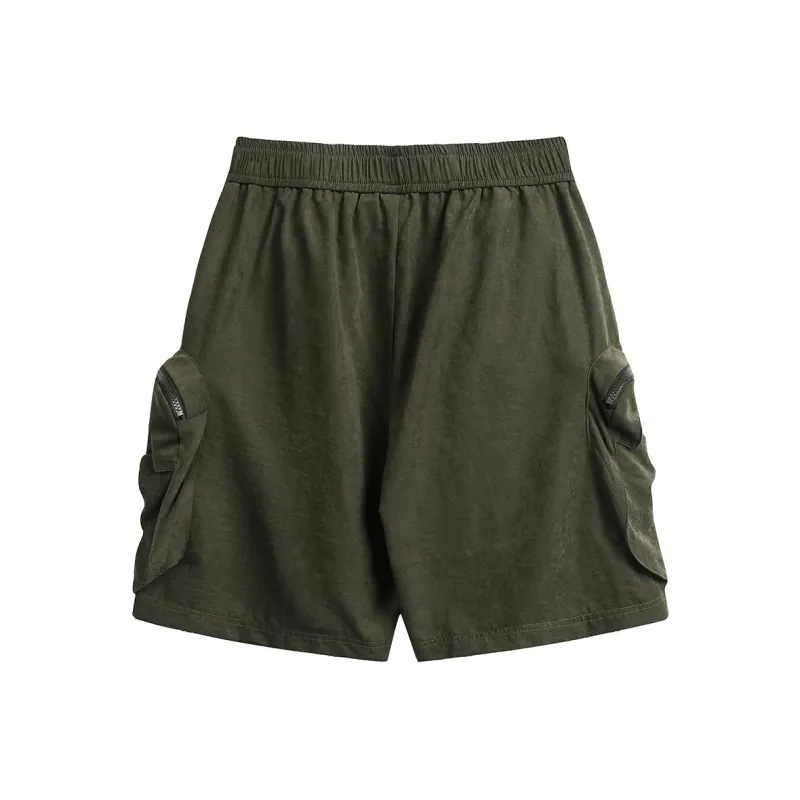 RASHOMONG Cargo Shorts Unisex-16