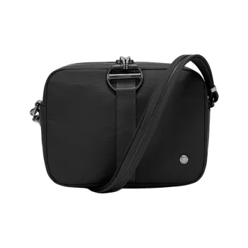 PACSAFE Recycled Nylon Shoulder Bag Unisex Black
