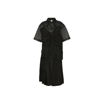 Maison Margiela Short Sleeved Dresses Women's Black
