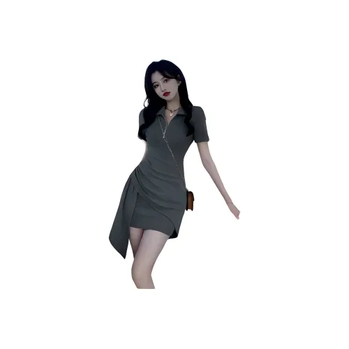 XIANSINIAO Short Sleeved Dress Women's