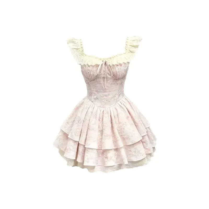 Mu Xiao Xin Short Sleeved Dress Women's-0