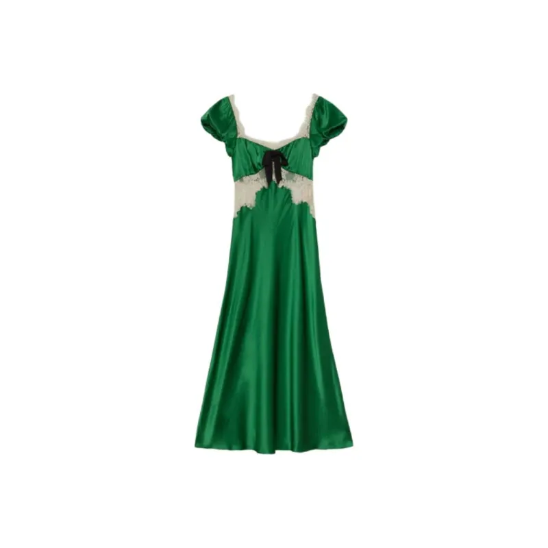 DOEN VEDA DRESS Short Sleeved Dress Women's Jadeite Ivy-0