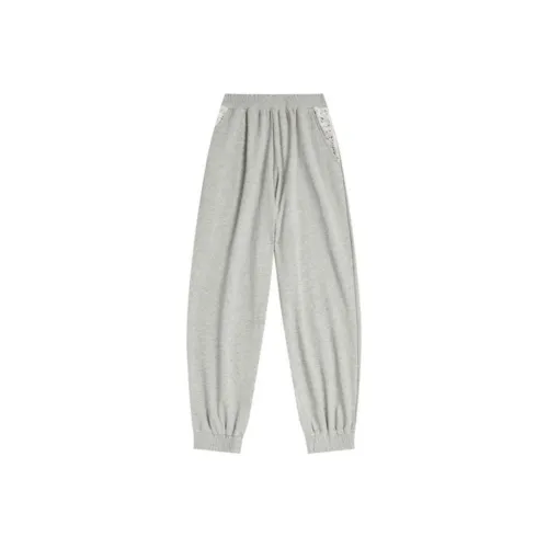 A BATHING APE Knitted Sports Pants Women's Gray