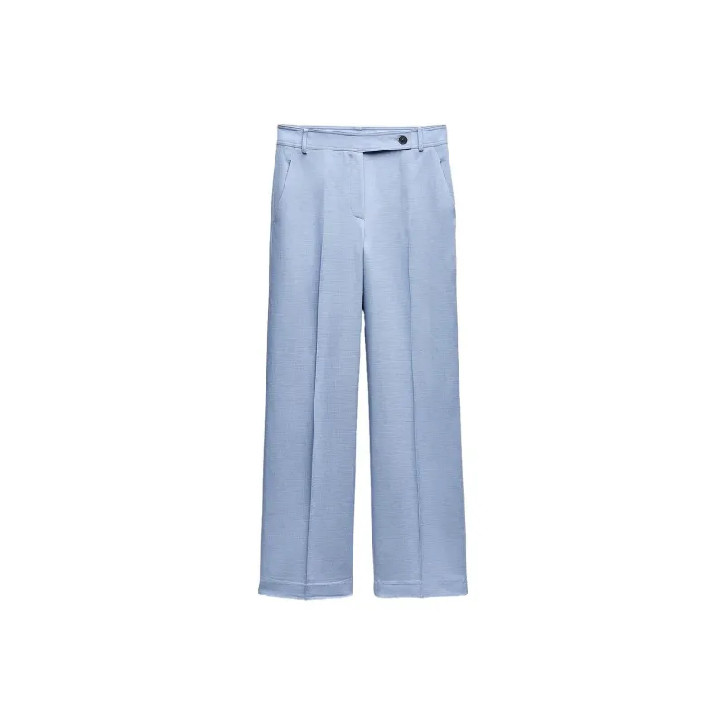 ZARA Suit Trouser Women's Light Blue-0