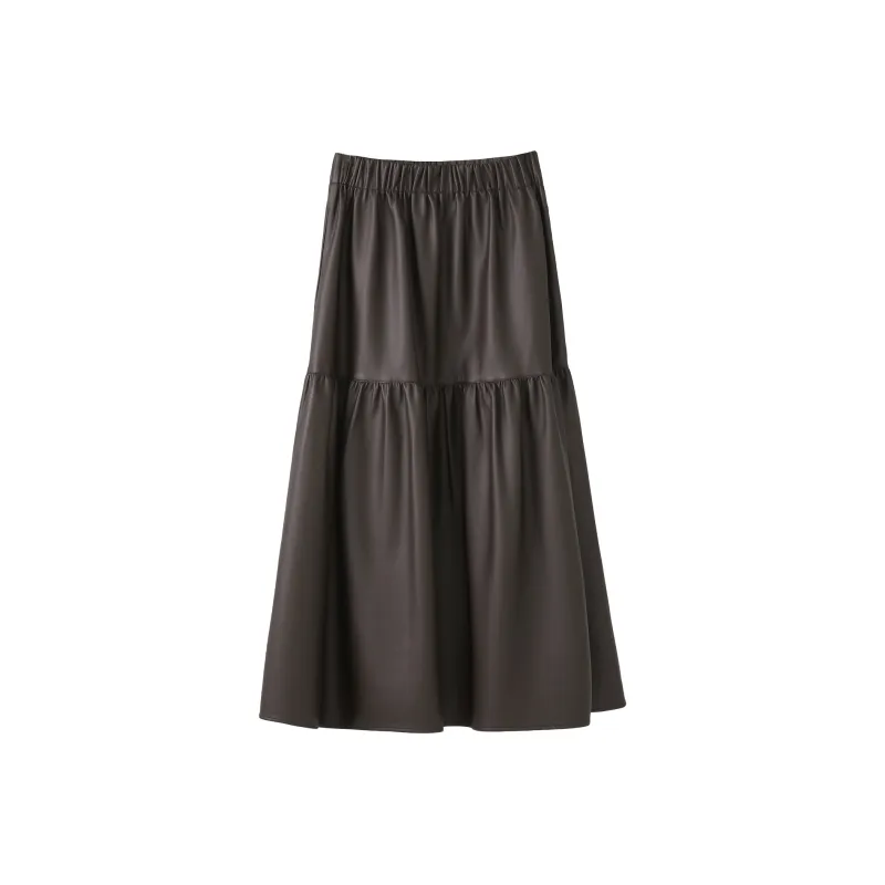 Fstudio Leather Long Skirts Women's-6