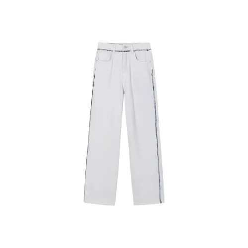 FORNI Jeans Women's Gray White