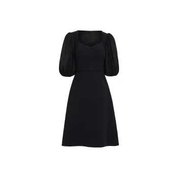 AUI Short Sleeved Dress Women's Black