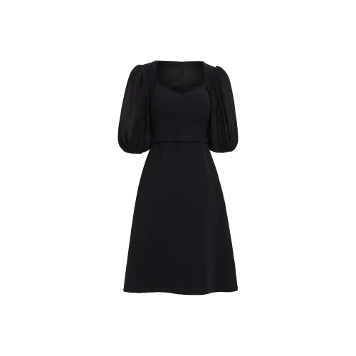 AUI Short Sleeved Dress Women's Black