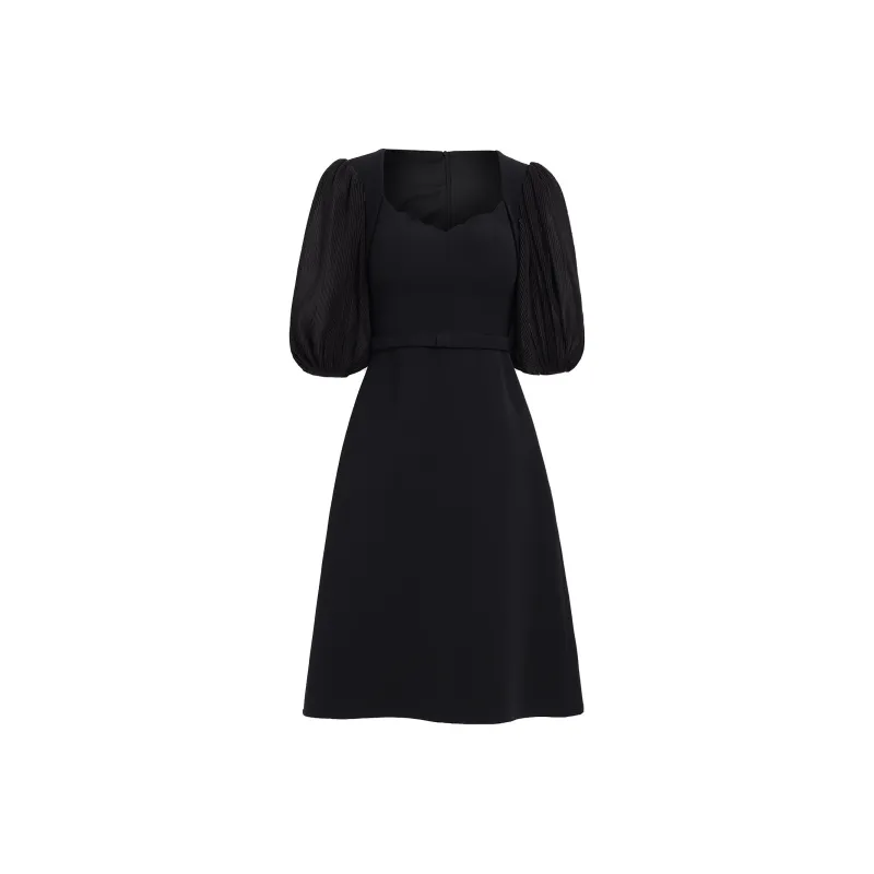 AUI Short Sleeved Dress Women's Black-0