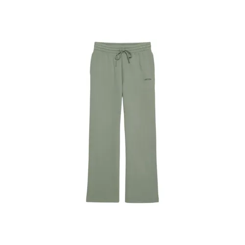 ARITZIA Sweatfleece Cozy Fleece Boyfriend Basi Wide Sweatpant Knitted Sports Pants Women's Smoky Sage