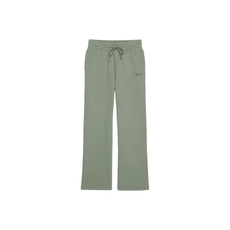 ARITZIA Sweatfleece Cozy Fleece Boyfriend Basi Wide Sweatpant Knitted Sports Pants Women's Smoky Sage-0