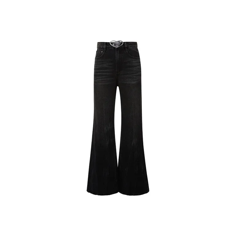 D'zzit Jeans Women's Washed Black-0