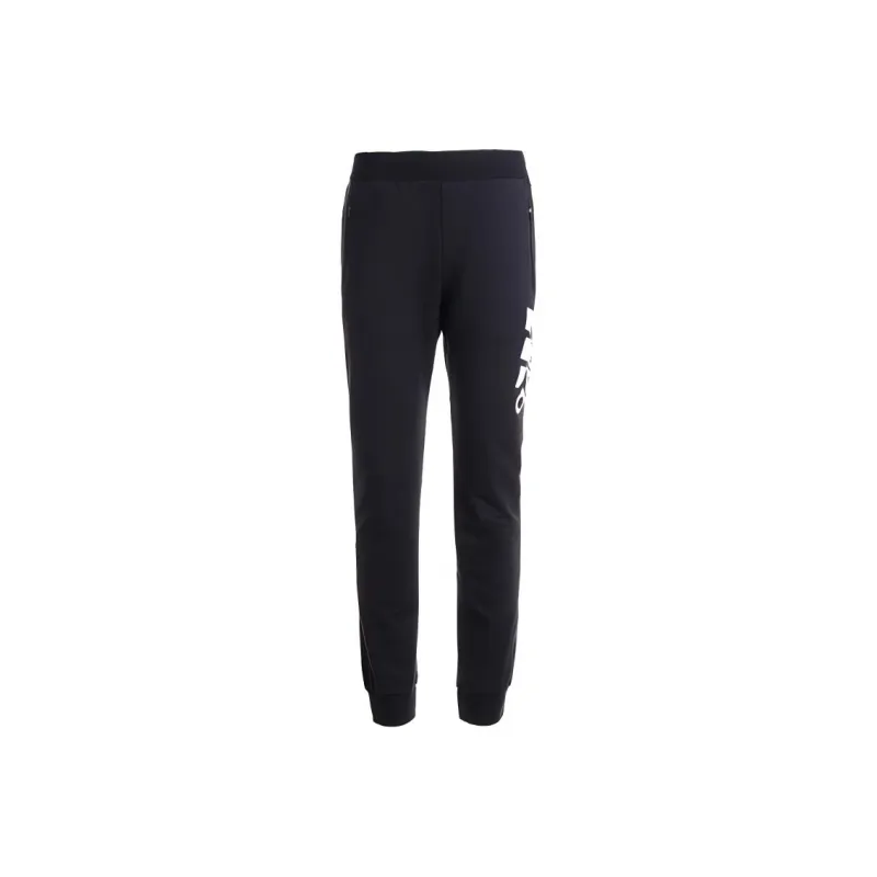 Adidas Knitted Sports Pants Women's Black/White-0