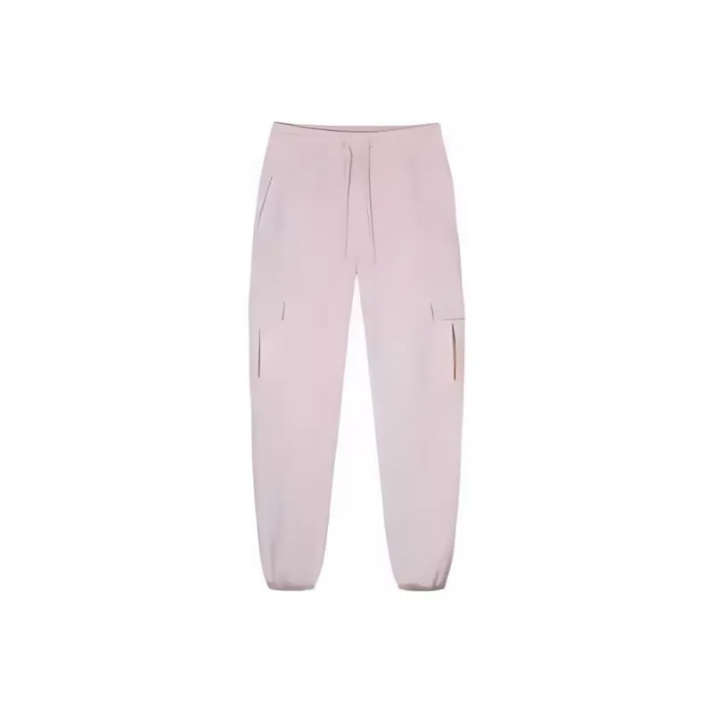 CHAOJIANTA Knitted Sweatpants Women's Smoky Pink-0