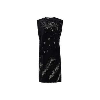 PRADA SS24 Sleeveless Dress Women's Black