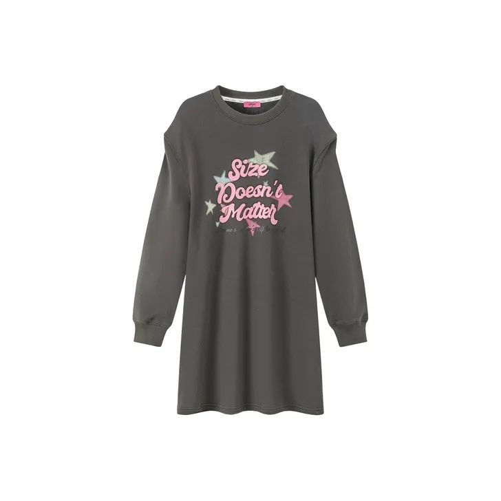 CHUU Sweatshirt Style Cropped Dress Spring And Autumn Women's-0