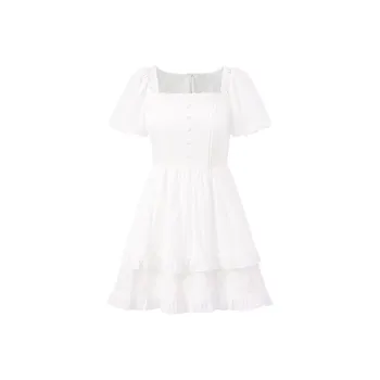 LEDIN Short Sleeved Dress Women's White