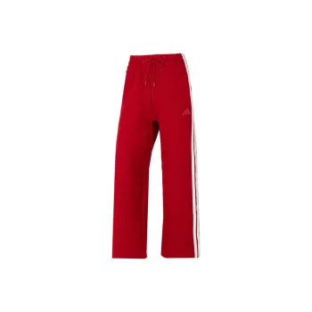 Adidas Knitted Sports Pants Women's Red/White