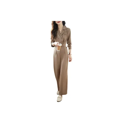 Mo Han Yi Mei Jumpsuit Women's Light Khaki