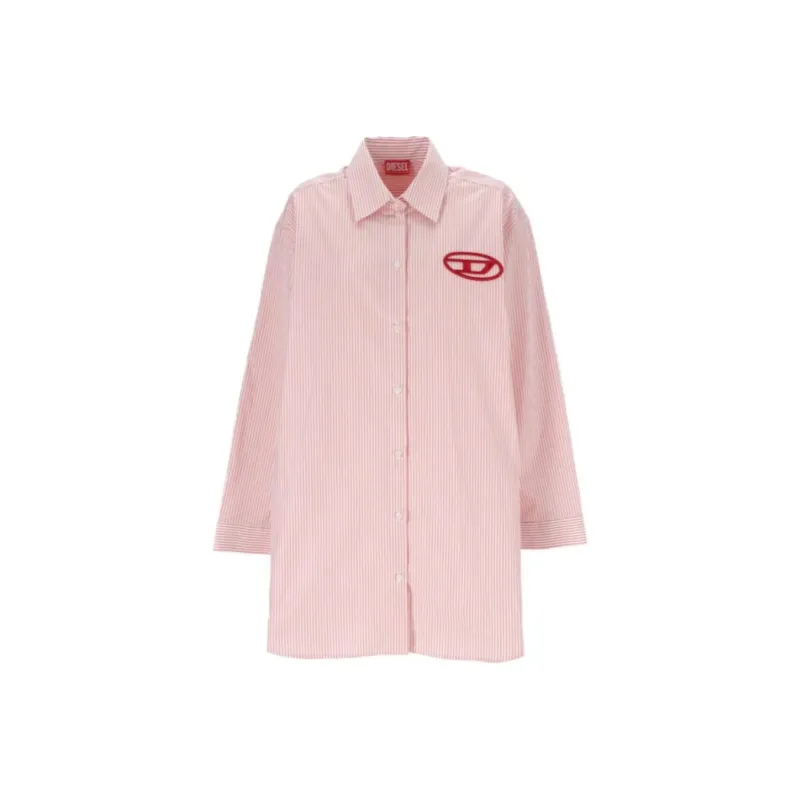 DIESEL D Dalis Striped Shirt Dress-0