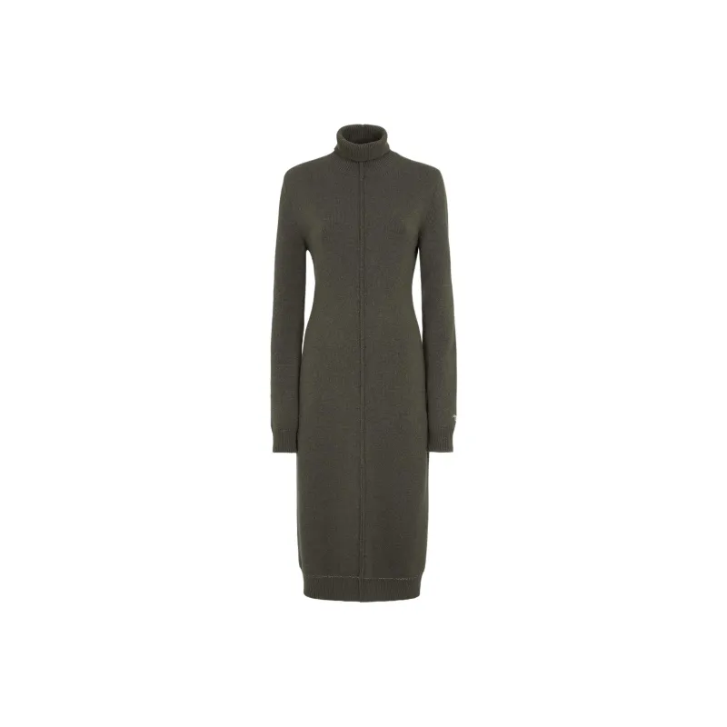 FENDI Turtleneck Long Sleeve Dress-0