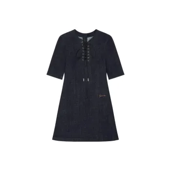 Givenchy SS25 Short Sleeved Dress Women's Blue