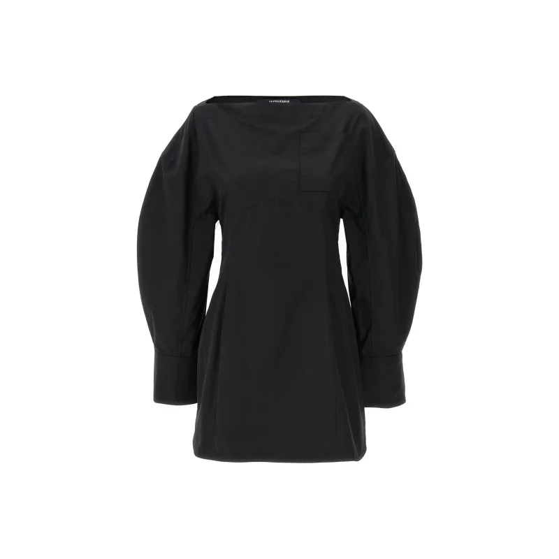 Jacquemus Asaco Shirt Dress 'Black'-0
