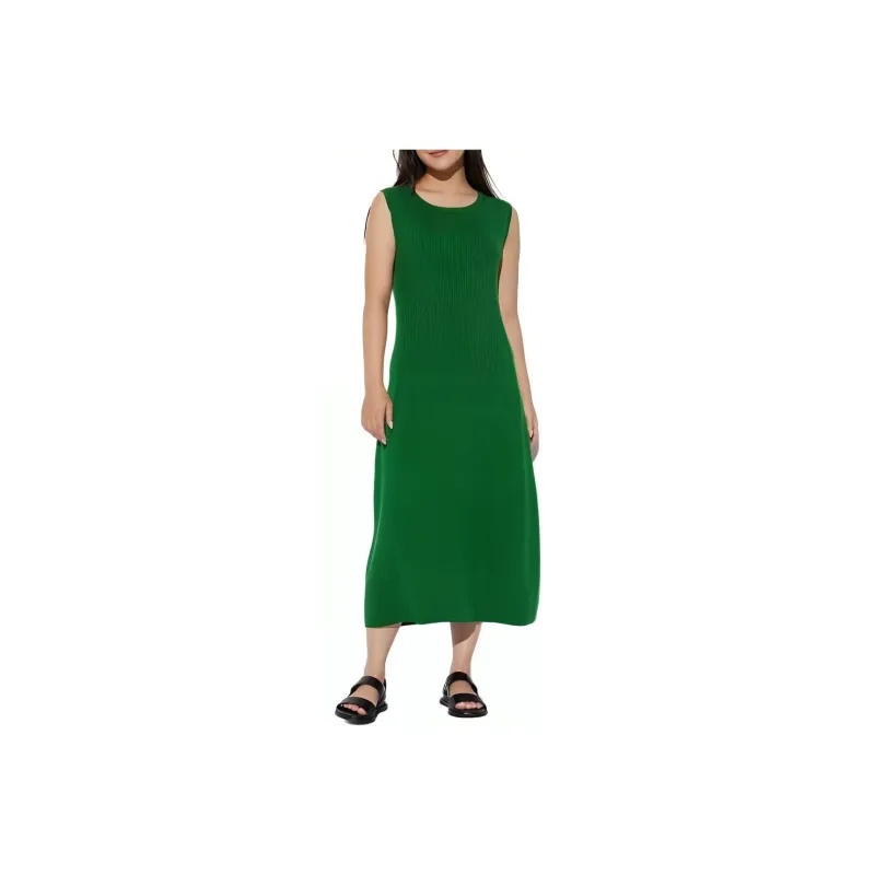 UNIQLO Sleeveless Dress Women's Green-0