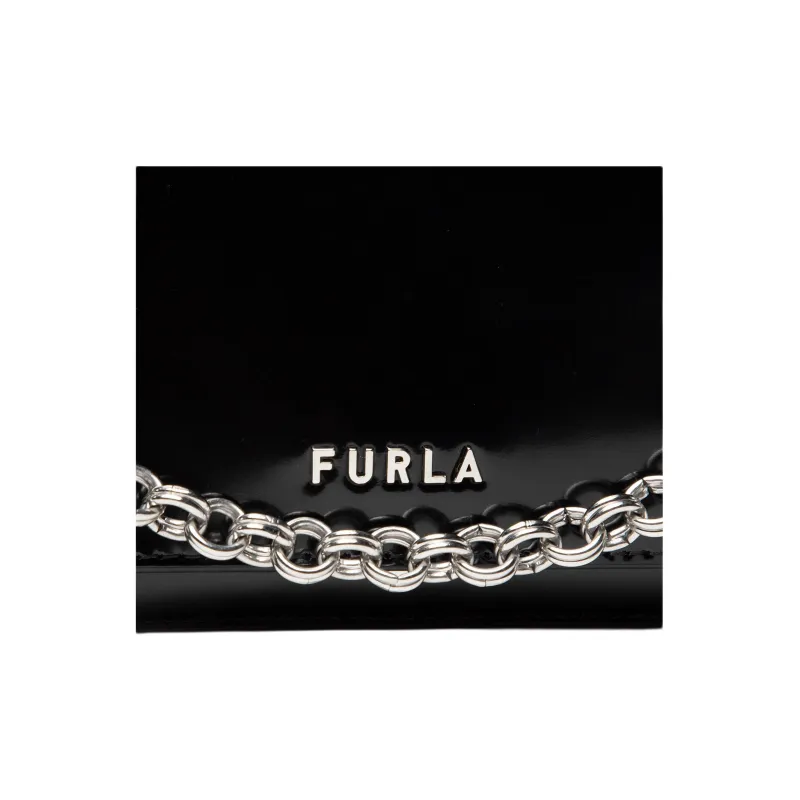 Furla Faux Leather Crossbody Bag, Shoulder Bag Women's Black-5